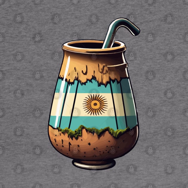 Yerba Mate Argentina Flag by MonkaGraphics